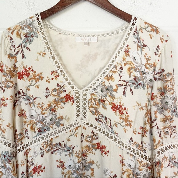 EUC Revolve Wayf Pembrook Beige
Floral Boho Swing Mini Dress Size Medium - Picture 9 of 10